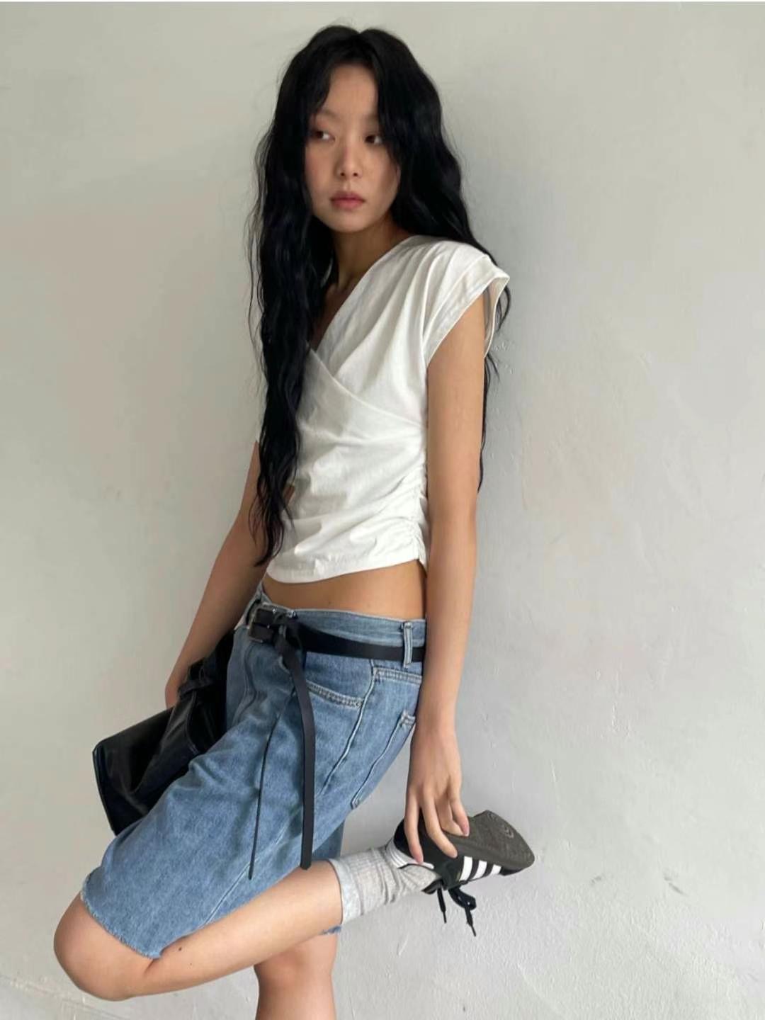MISSJEAN東大門㊣代購女裝新品人氣推薦真品牛仔褲不含腰帶MISSJEAN牛仔褲