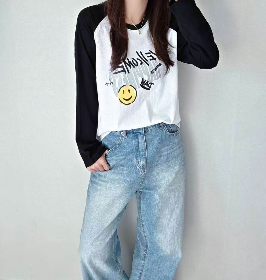 SSEN-쎈-T東大門㊣實拍女士新品時尚人氣推薦職業長袖T恤SSEN-쎈-T長袖T恤