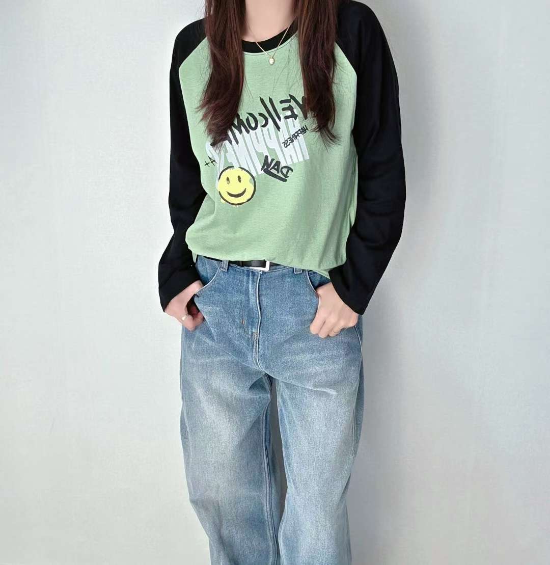 SSEN-쎈-T東大門㊣實拍女士新品時尚人氣推薦職業長袖T恤SSEN-쎈-T長袖T恤圖色2