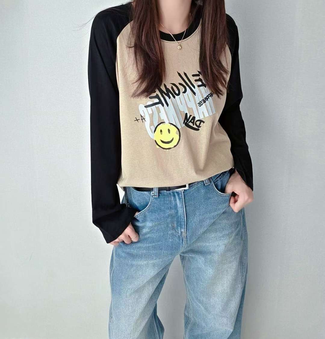 SSEN-쎈-T東大門㊣實拍女士新品時尚人氣推薦職業長袖T恤SSEN-쎈-T長袖T恤圖色3