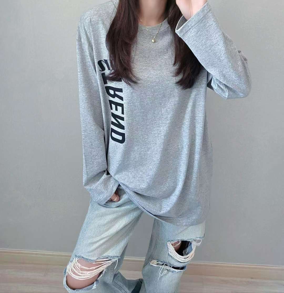 SSEN-쎈-T東大門㊣實拍女士新品真品時尚熱賣休閑長袖T恤SSEN-쎈-T長袖T恤圖色2