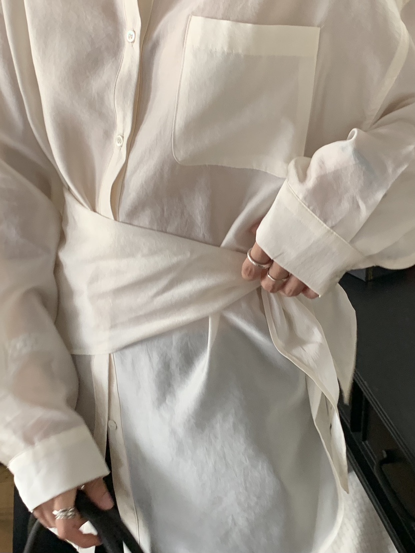 BAKING POWDER韓國代購㊣女士新品人氣25秋冬職業襯衫蕾絲衫BAKING POWDER襯衫/蕾絲衫