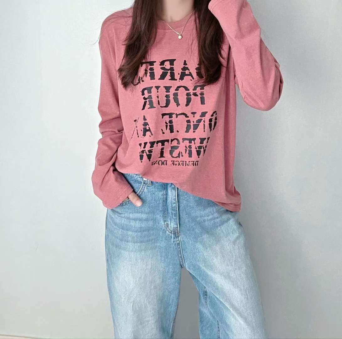 SSEN-쎈-T韓國代購㊣女裝新品真品時尚熱賣25秋冬長袖T恤SSEN-쎈-T長袖T恤圖色2