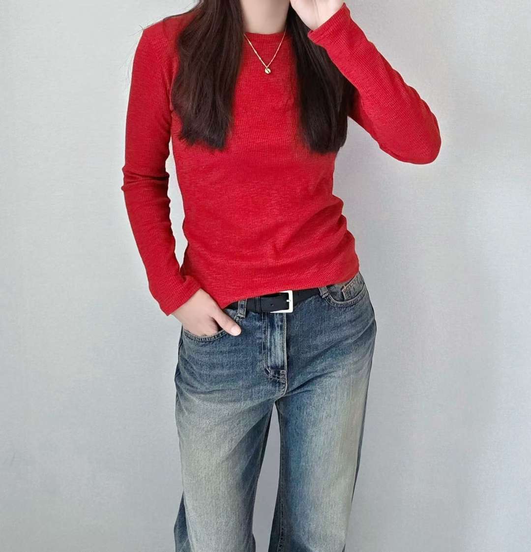 SSEN-쎈-T東大門㊣實拍女士新品25秋冬時尚熱賣職業針織衫SSEN-쎈-T針織衫圖色2