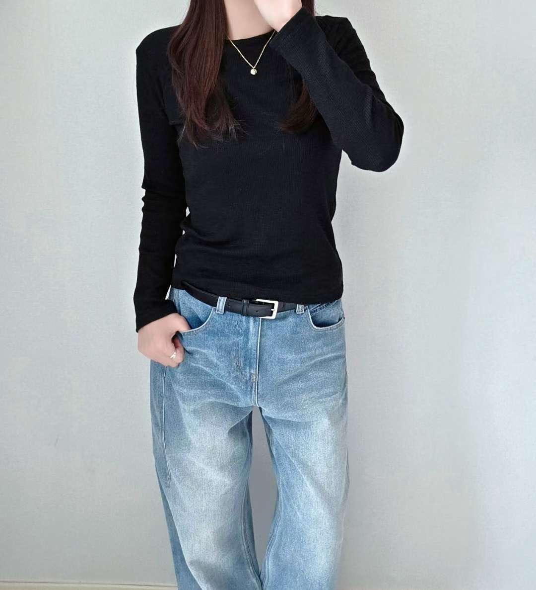 SSEN-쎈-T東大門㊣實拍女士新品25秋冬時尚熱賣職業針織衫SSEN-쎈-T針織衫圖色4