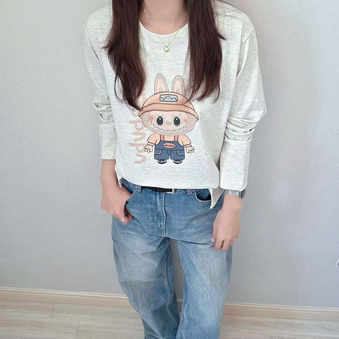 SSEN-쎈-T東大門㊣實拍女裝新款推薦25秋冬真品人氣長袖T恤SSEN-쎈-T長袖T恤圖色2