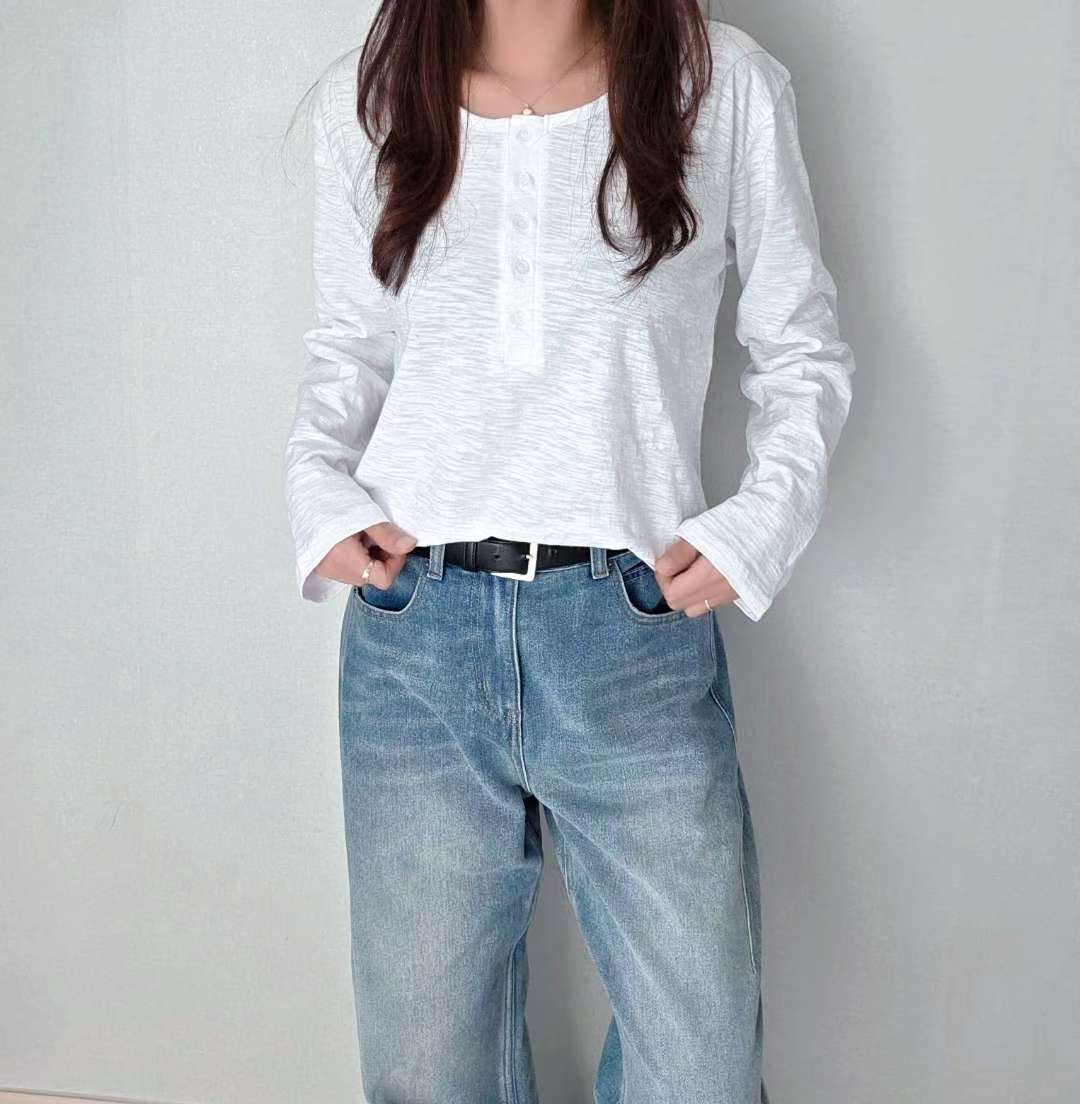 SSEN-쎈-T東大門㊣代購女士新款熱賣人氣職業25秋冬長袖T恤SSEN-쎈-T長袖T恤
