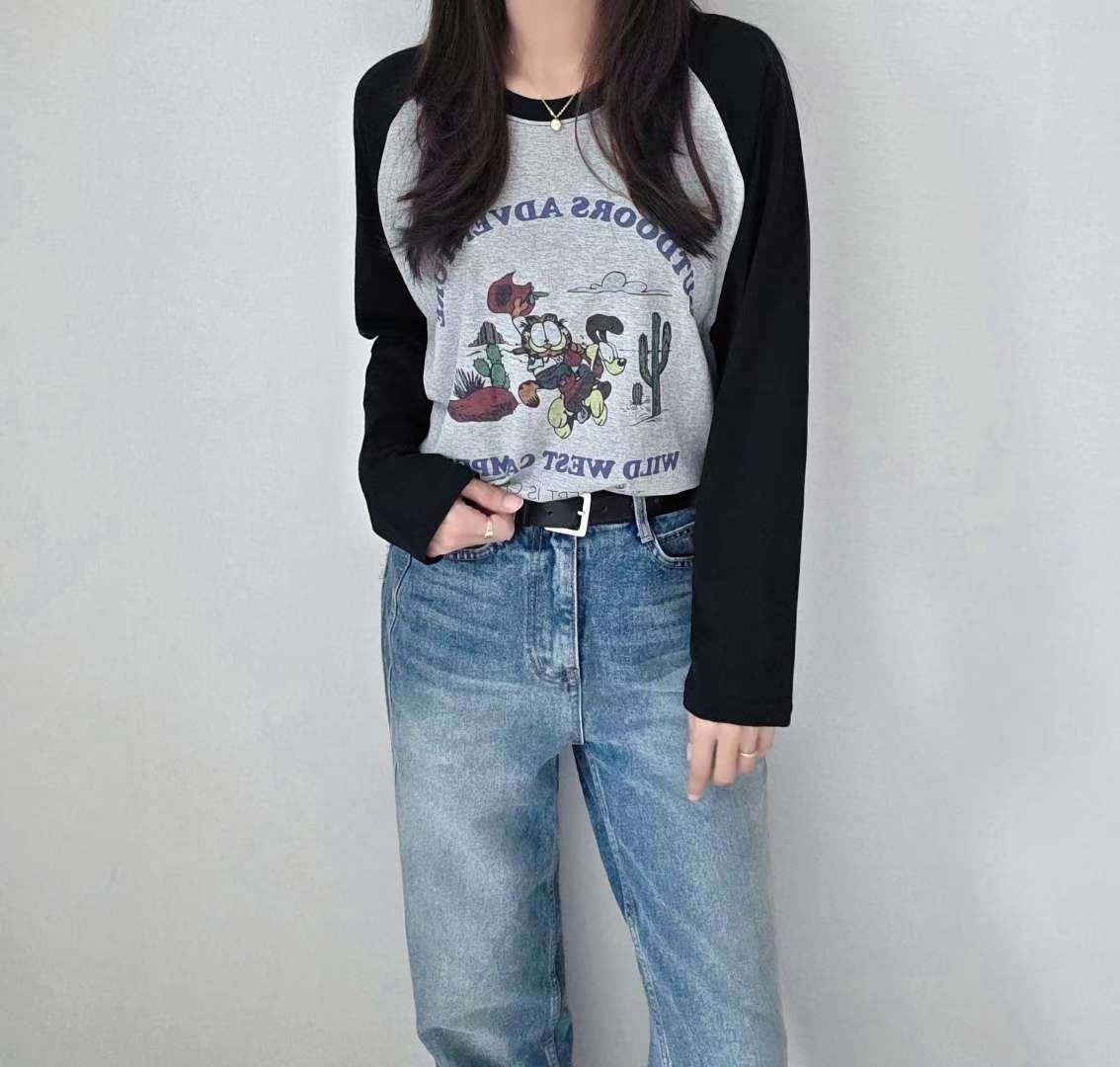 SSEN-쎈-T東大門㊣代購女士新款職業推薦休閑熱賣長袖T恤SSEN-쎈-T長袖T恤圖色3