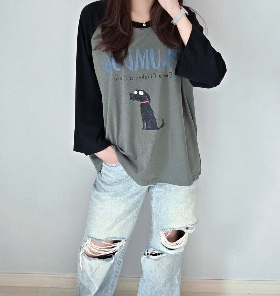 SSEN-쎈-T東大門㊣直郵女士新款推薦人氣時尚職業長袖T恤SSEN-쎈-T長袖T恤圖色3