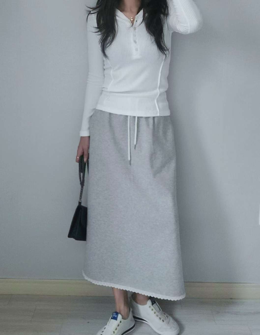 SSEN-쎈-T東大門㊣實拍女士新款真品時尚人氣25秋冬職業長裙SSEN-쎈-T長裙