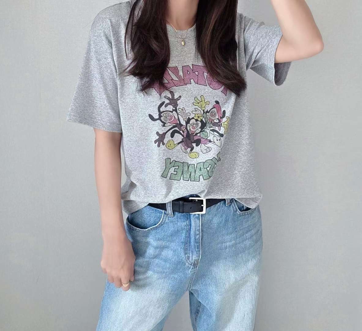 SSEN-쎈-T東大門㊣直郵女士新款真品休閑25秋冬職業推薦T恤SSEN-쎈-TT恤圖色2