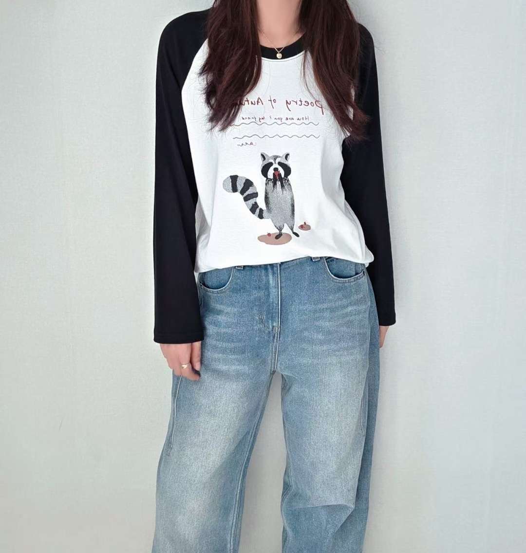SSEN-쎈-T韓國直郵㊣女裝新款休閑職業人氣熱賣時尚長袖T恤SSEN-쎈-T長袖T恤圖色1