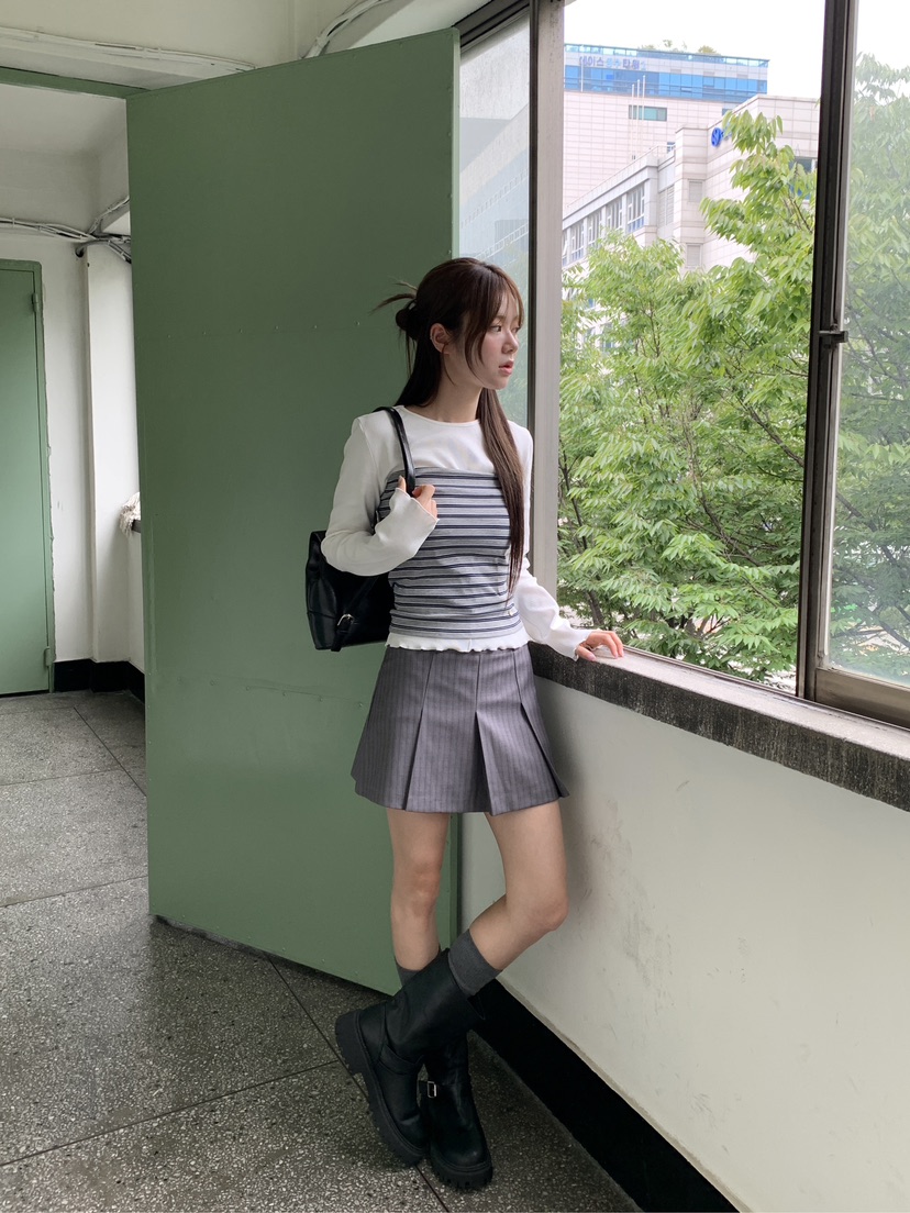 RE:OPENING韓國代購㊣女士新品熱賣職業推薦人氣時尚真品短裙RE:OPENING短裙