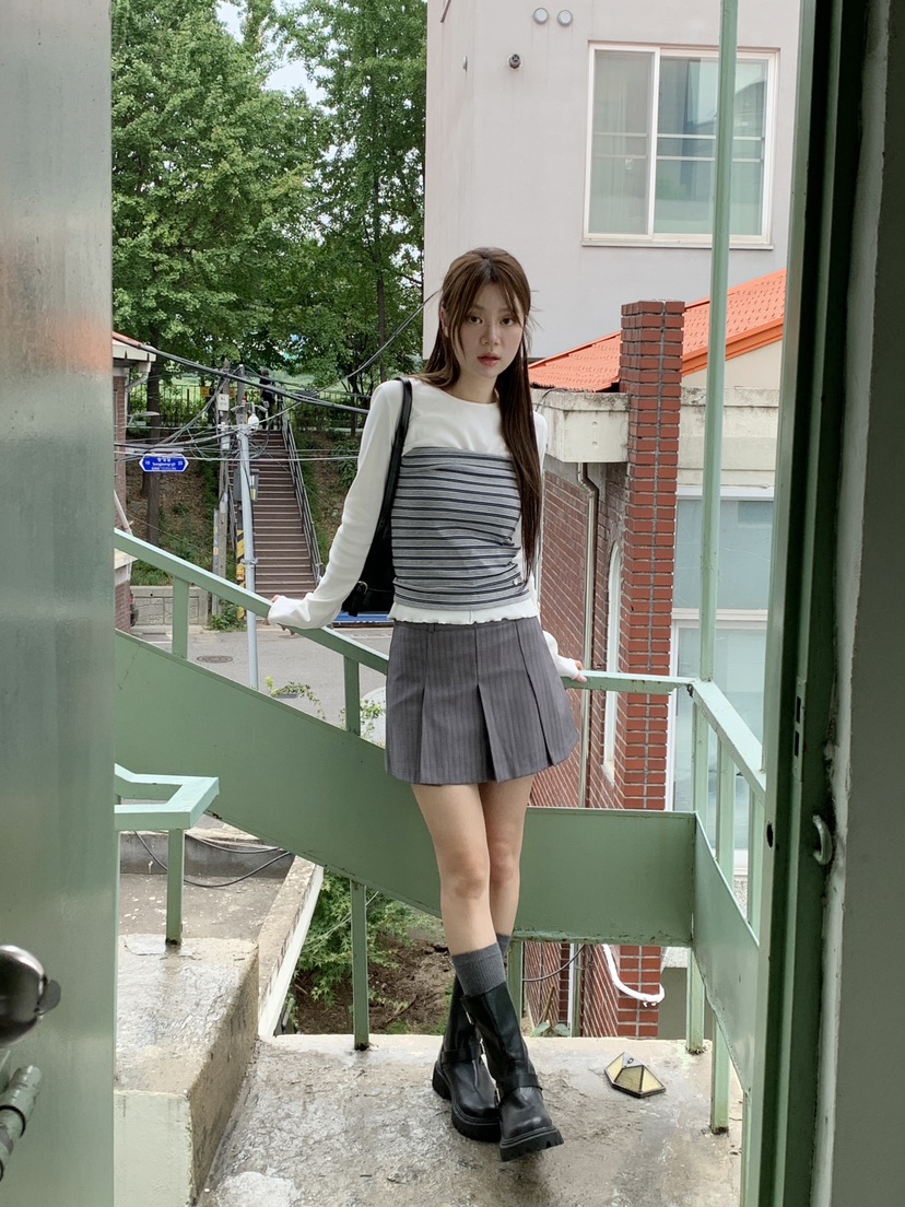 RE:OPENING韓國代購㊣女士新品熱賣職業推薦人氣時尚真品短裙RE:OPENING短裙