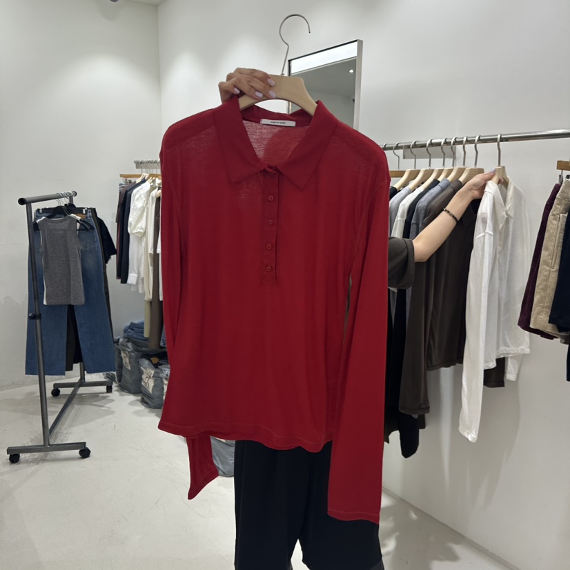 REPELLER韓國代購㊣女裝新品熱賣人氣休閑真品25秋冬長袖T恤REPELLER長袖T恤圖色1