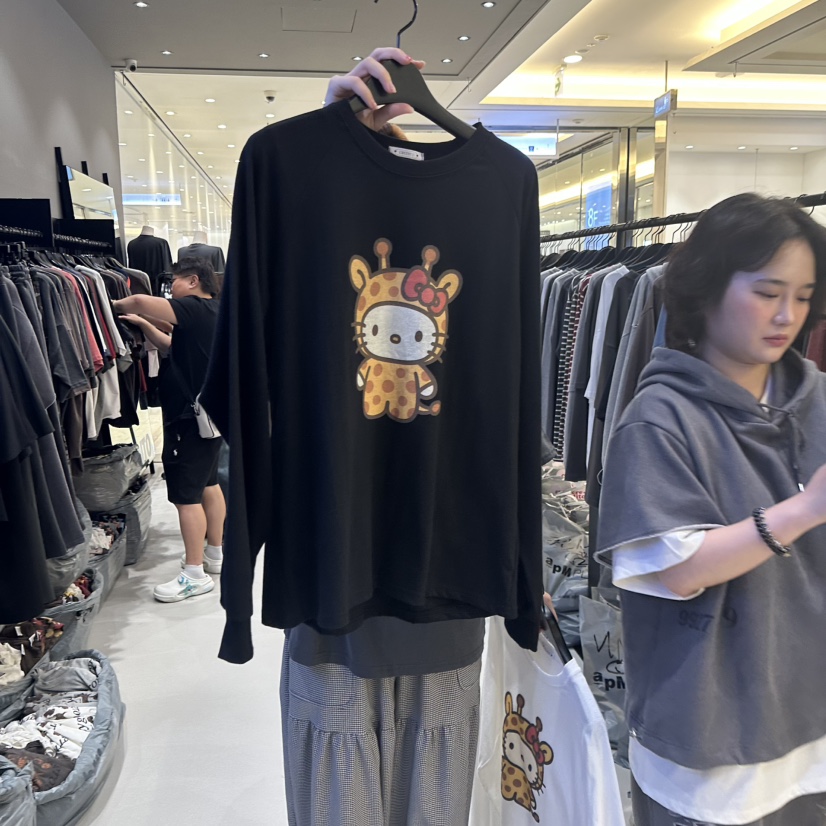 CREDITO東大門㊣實拍女士新品25秋冬真品時尚職業熱賣長袖T恤CREDITO長袖T恤圖色2