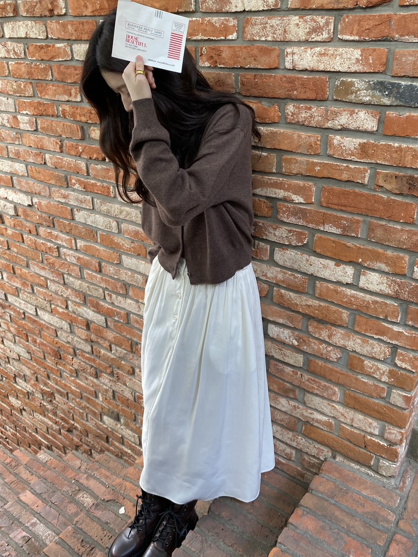 ERUME韓國代購㊣女士新品熱賣人氣時尚職業真品25秋冬推薦長裙ERUME長裙