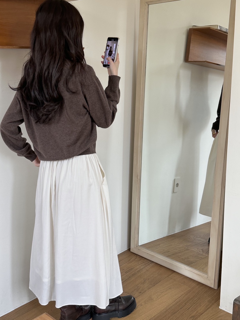 ERUME韓國代購㊣女士新品熱賣人氣時尚職業真品25秋冬推薦長裙ERUME長裙