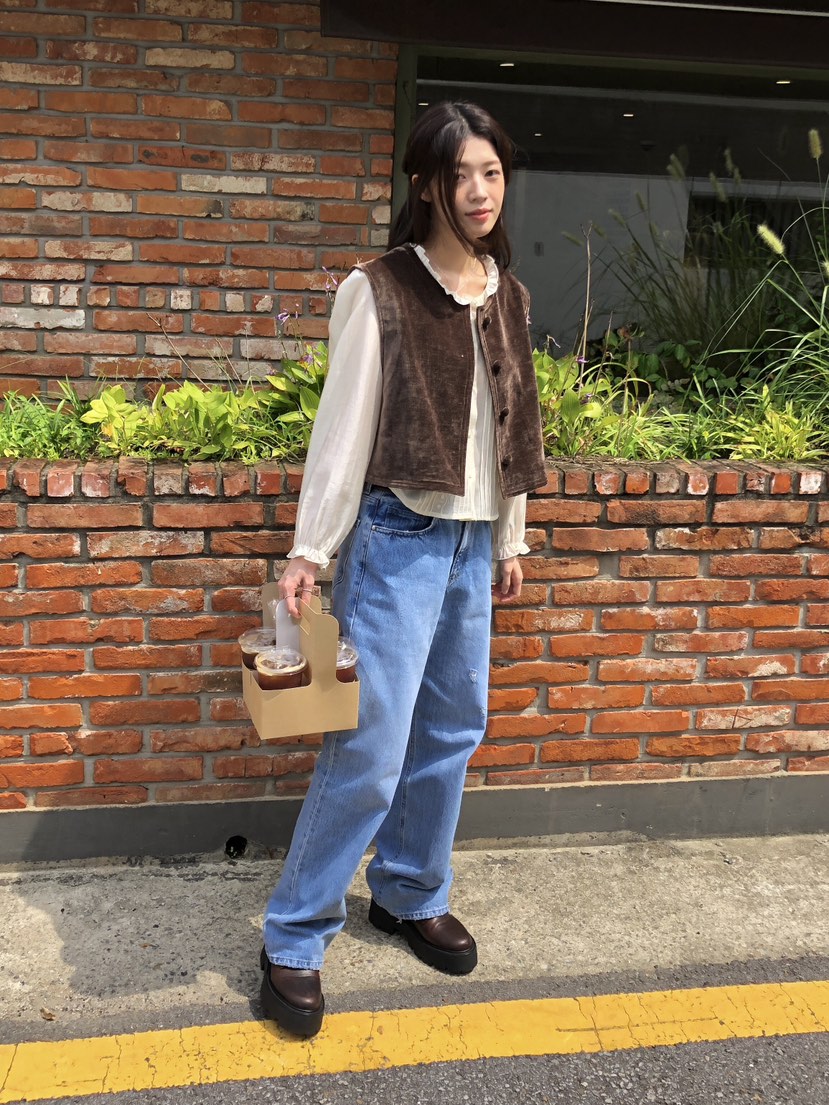ERUME韓國直郵㊣女士新款時尚25秋冬職業熱賣人氣推薦休閑馬甲ERUME馬甲