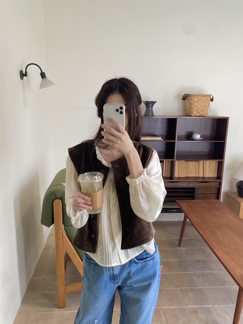 ERUME韓國直郵㊣女士新款時尚25秋冬職業熱賣人氣推薦休閑馬甲ERUME馬甲