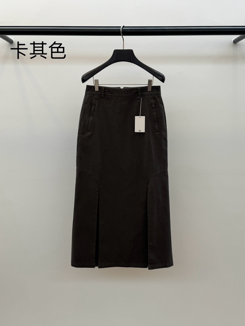 ID韓國代購㊣女裝新款休閑人氣時尚真品熱賣職業25秋冬長裙喇叭ID長裙圖色2