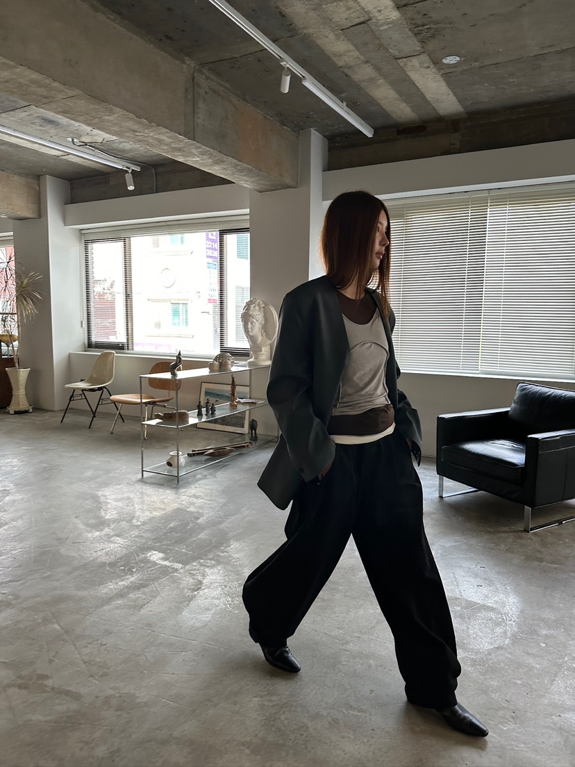 UNBOUND韓國代購㊣女裝新品人氣時尚職業休閑熱賣25秋冬夾克UNBOUND夾克