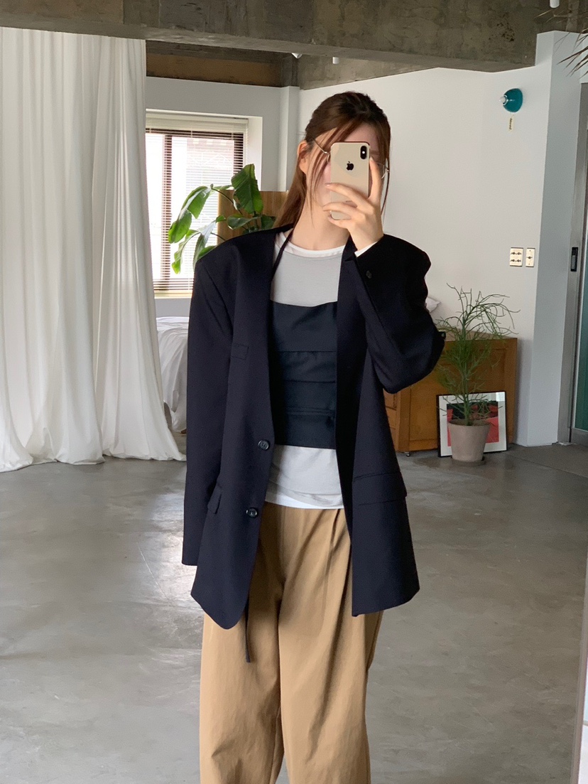 UNBOUND韓國代購㊣女裝新品人氣時尚職業休閑熱賣25秋冬夾克UNBOUND夾克