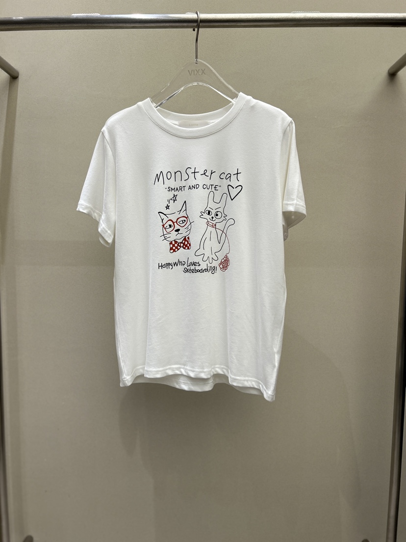 LATTE-P韓國直郵㊣女士新品休閑時尚推薦25秋冬真品熱賣T恤LATTE-PT恤