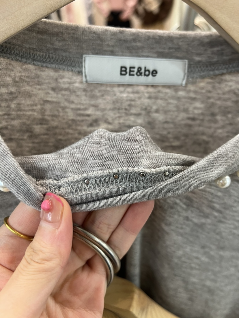 BE&BE東大門㊣實拍女裝新品休閑時尚推薦人氣職業長袖T恤BE&be長袖T恤