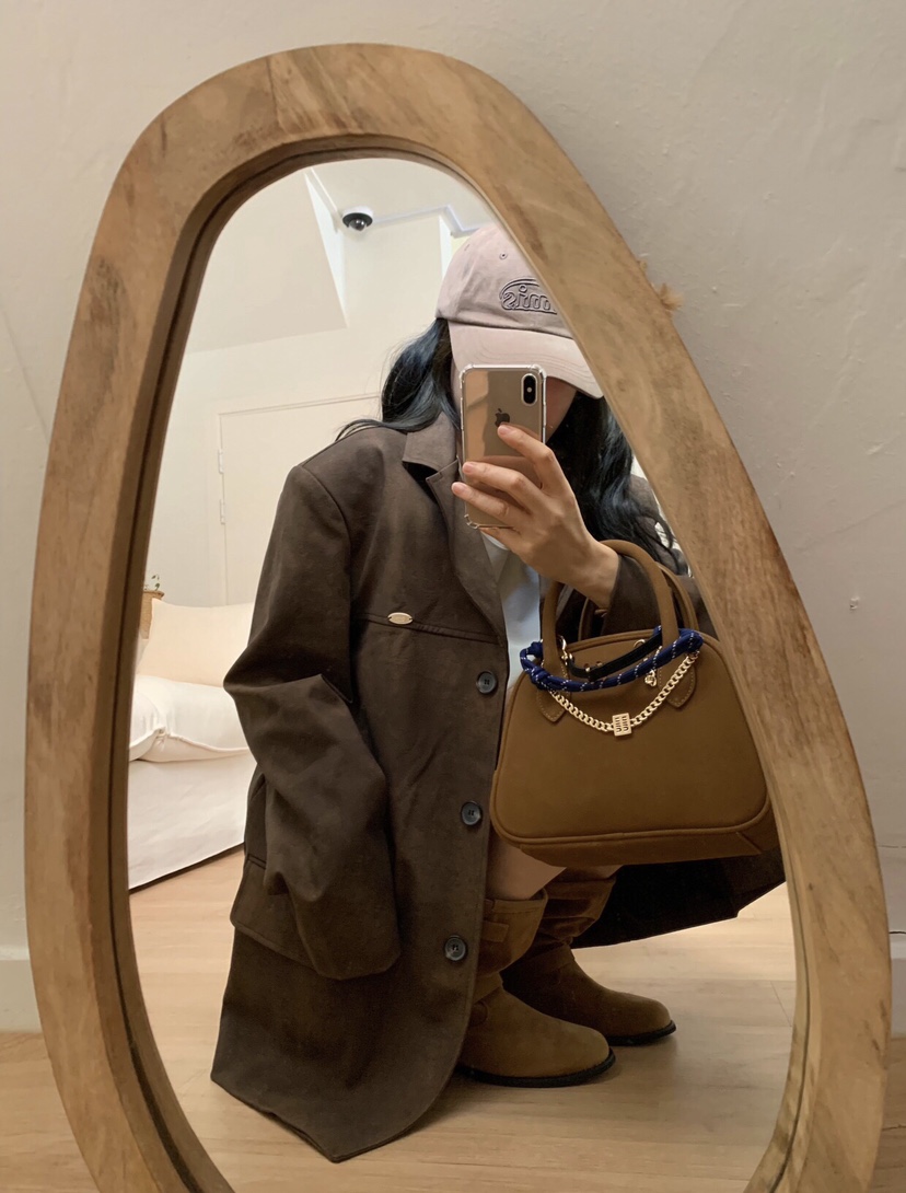 FORMSTUDIO韓國代購㊣女士新品時尚熱賣休閑職業25秋冬夾克拉絨FORMSTUDIO夾克