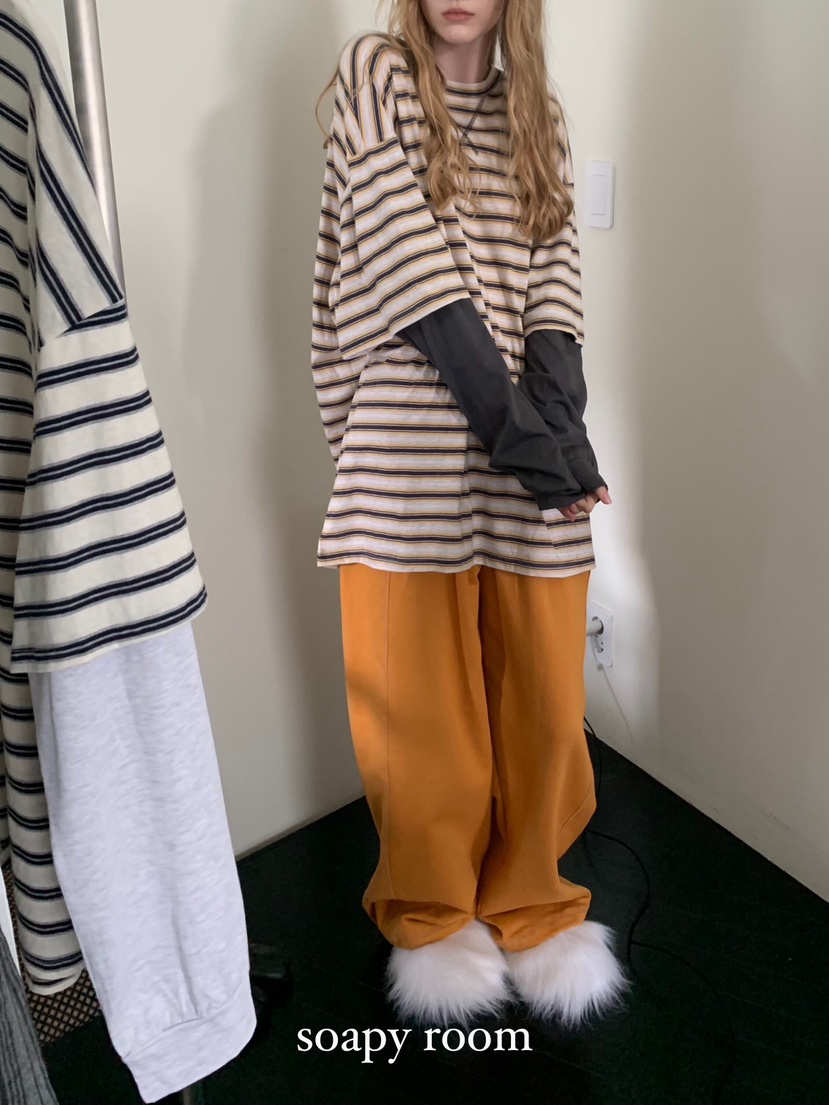 SOAPYROOM韓國直郵㊣女裝新款時尚真品25秋冬熱賣推薦長袖T恤SOAPYROOM長袖T恤