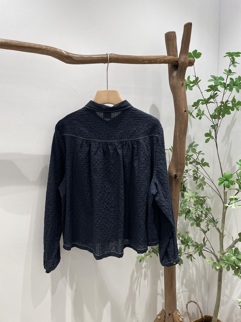 BLOOM韓國代購㊣女士新品真品時尚休閑熱賣推薦襯衫蕾絲衫口袋BLOOM-S襯衫/蕾絲衫