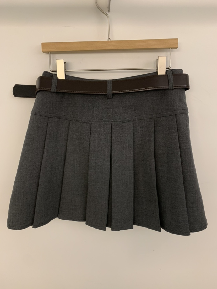 UNDER KEY東大門㊣代購女士新品職業人氣時尚推薦短裙含腰帶UNDER KEY短裙