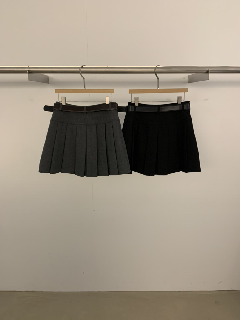 UNDER KEY東大門㊣代購女士新品職業人氣時尚推薦短裙含腰帶UNDER KEY短裙