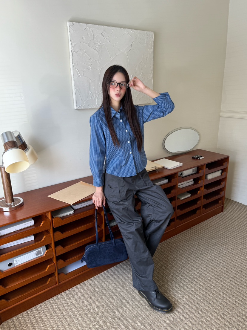 ORDINARYA東大門㊣實拍女士新品真品職業人氣25秋冬襯衫蕾絲衫ROESMMOSS襯衫/蕾絲衫