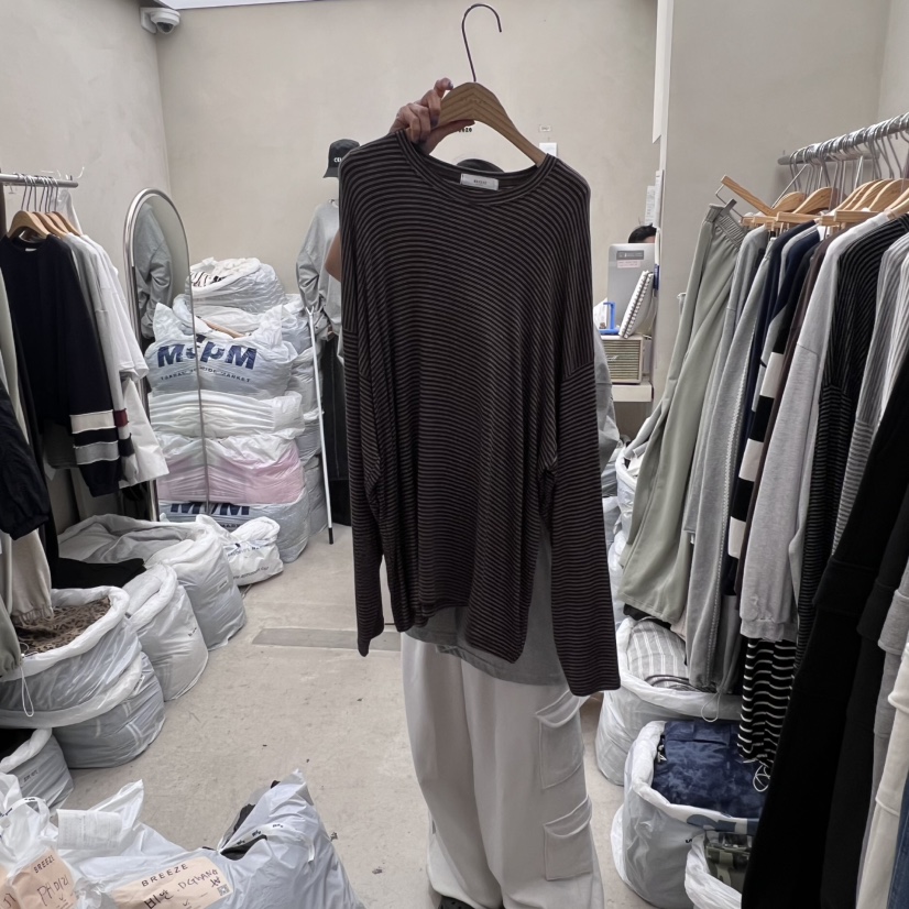 BREEZE東大門㊣實拍女士新品真品職業推薦休閑熱賣時尚長袖T恤BREEZE長袖T恤圖色2