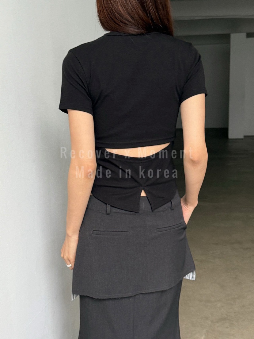 MOMENT韓國直郵㊣女裝新款推薦人氣25秋冬休閑熱賣職業時尚T恤MOMENT/RECOVERT恤