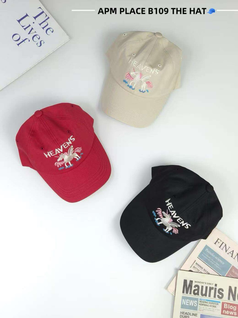 THE HAT-P東大門㊣實拍女士新品時尚職業25秋冬熱賣帽子刺繡THE HAT帽子