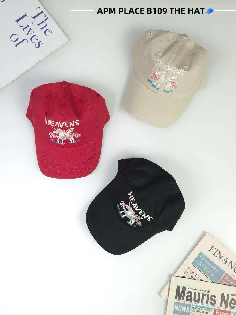 THE HAT-P東大門㊣實拍女士新品時尚職業25秋冬熱賣帽子刺繡THE HAT帽子