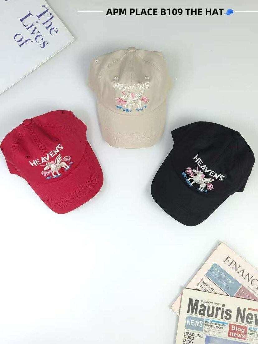 THE HAT-P東大門㊣實拍女士新品時尚職業25秋冬熱賣帽子刺繡THE HAT帽子
