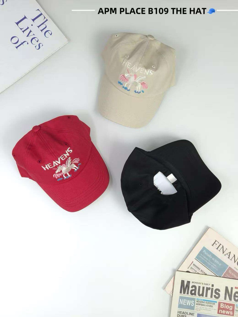 THE HAT-P東大門㊣實拍女士新品時尚職業25秋冬熱賣帽子刺繡THE HAT帽子