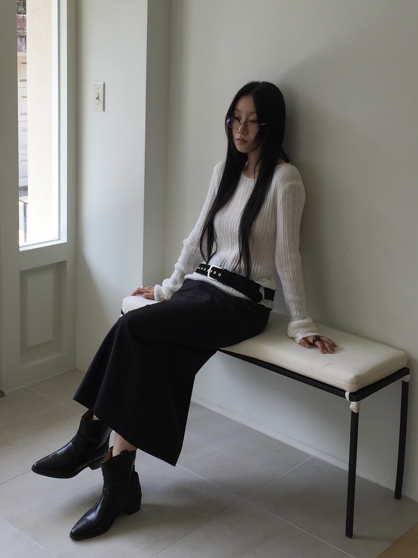LOVE MOMENT韓國代購㊣女裝新款推薦25秋冬時尚真品長裙超長LOVE MOMENT長裙