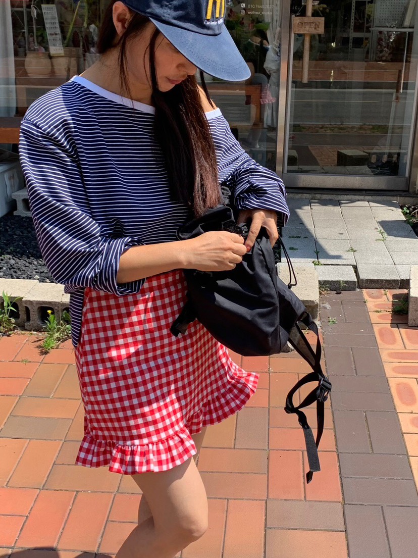 LIKEVAM韓國代購㊣女裝新品人氣25秋冬推薦職業真品短裙格紋LIKEVAM短裙