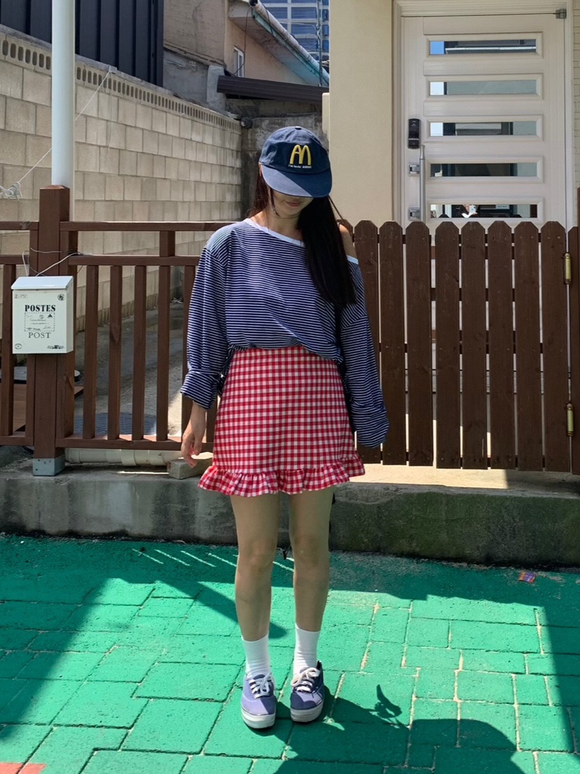 LIKEVAM韓國代購㊣女裝新品人氣25秋冬推薦職業真品短裙格紋LIKEVAM短裙