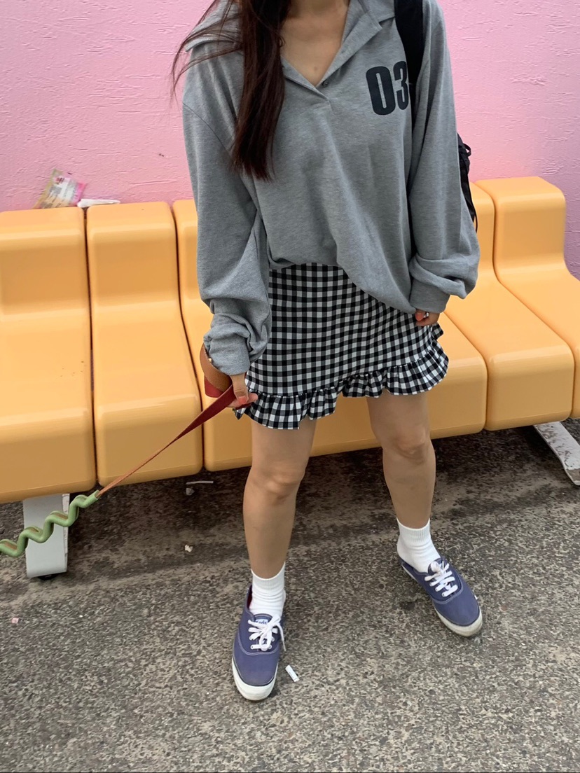 LIKEVAM韓國代購㊣女裝新品人氣25秋冬推薦職業真品短裙格紋LIKEVAM短裙