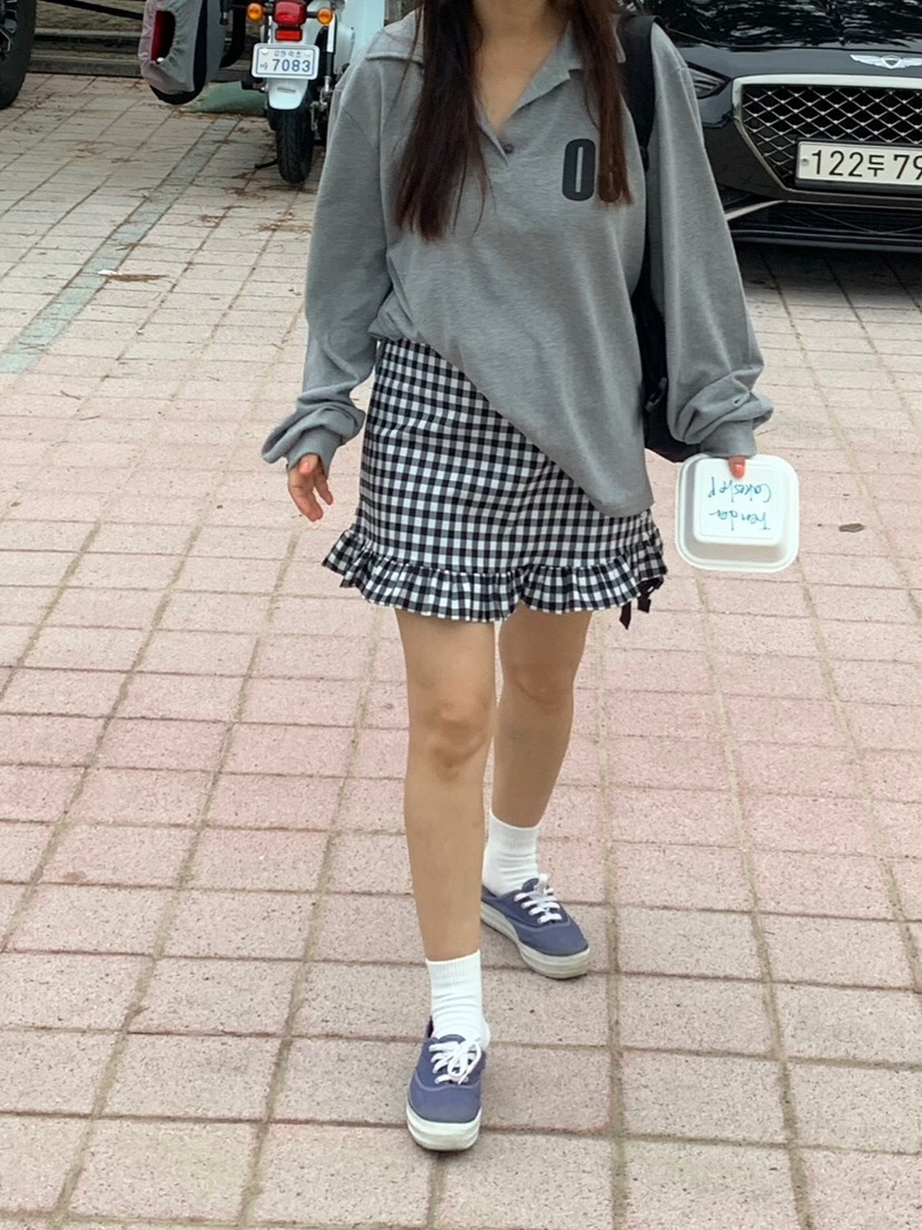 LIKEVAM韓國代購㊣女裝新品人氣25秋冬推薦職業真品短裙格紋LIKEVAM短裙