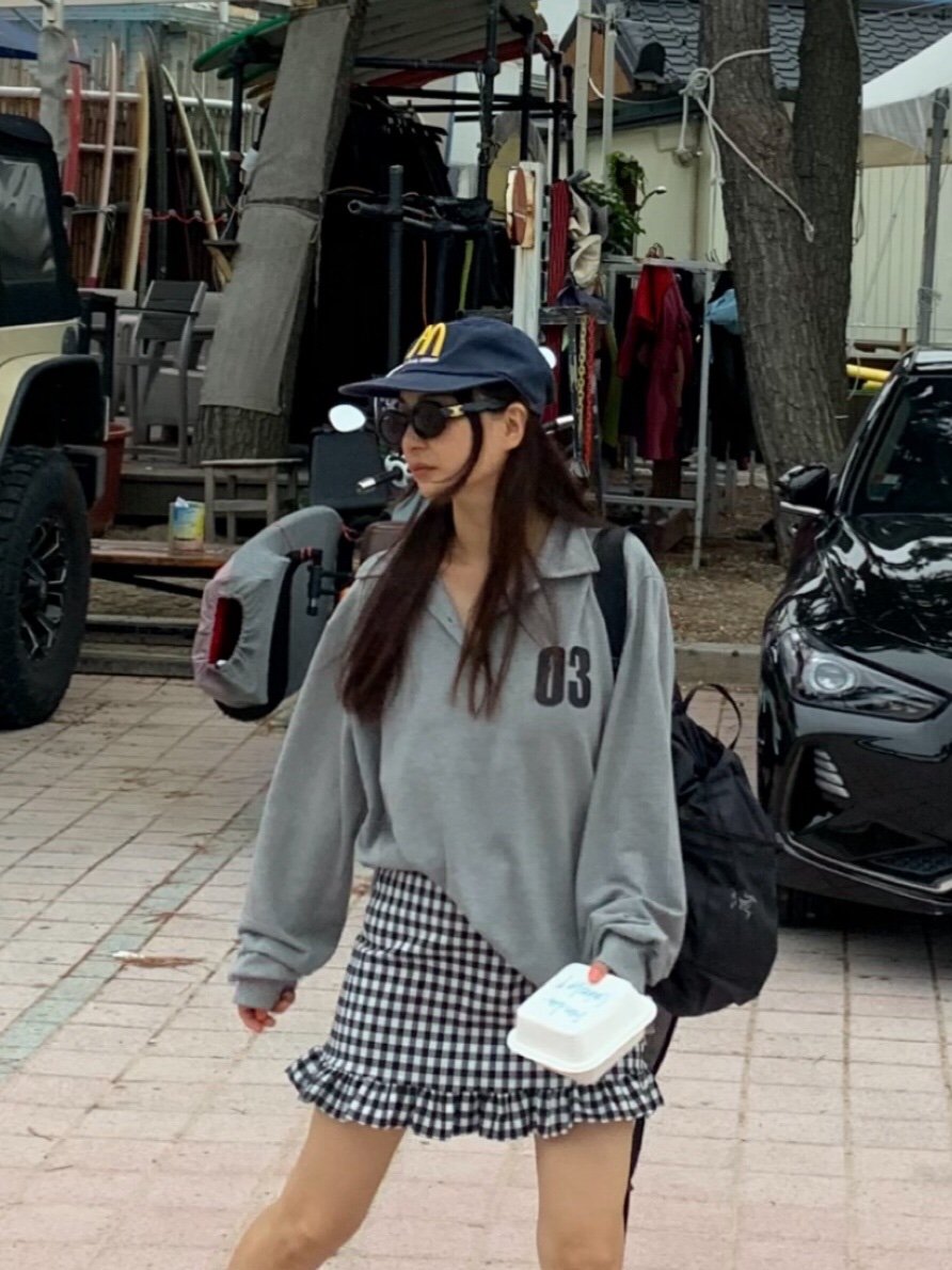 LIKEVAM韓國代購㊣女裝新品人氣25秋冬推薦職業真品短裙格紋LIKEVAM短裙