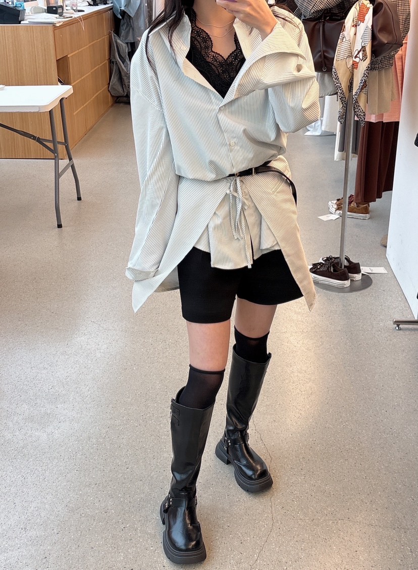 JUJU東大門㊣實拍女裝新款真品職業休閑人氣推薦襯衫蕾絲衫JUJU襯衫/蕾絲衫