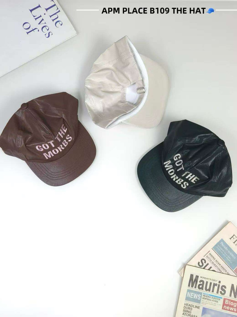 THE HAT-P韓國直郵㊣女士新品推薦25秋冬人氣熱賣帽子皮革THE HAT帽子