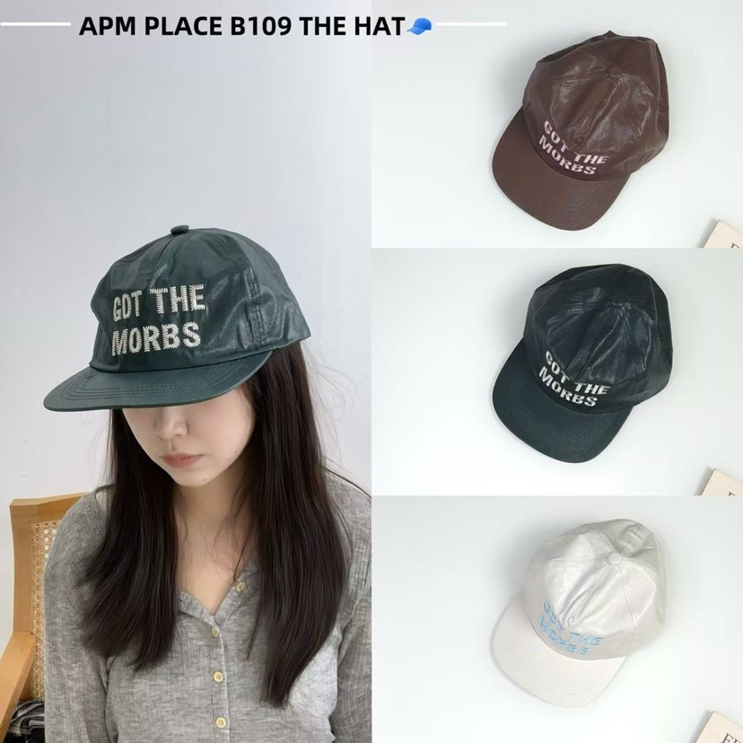 THE HAT-P韓國直郵㊣女士新品推薦25秋冬人氣熱賣帽子皮革THE HAT帽子